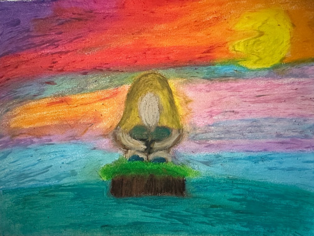 oblivious, alone, isolated, self portrait