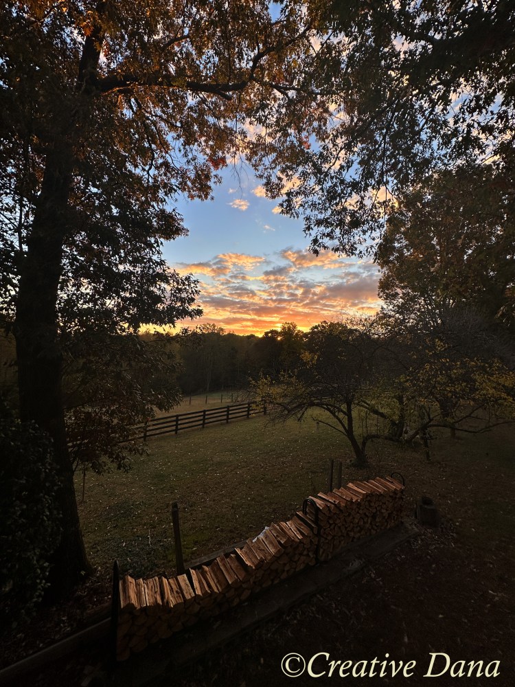 farm sunset
