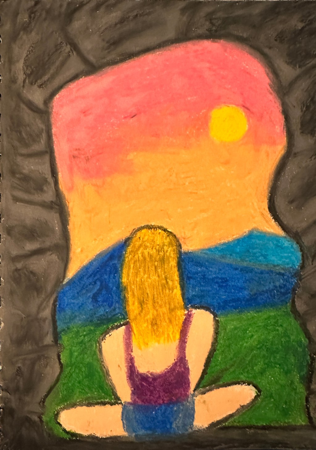 Sunset from a&nbsp;Cave