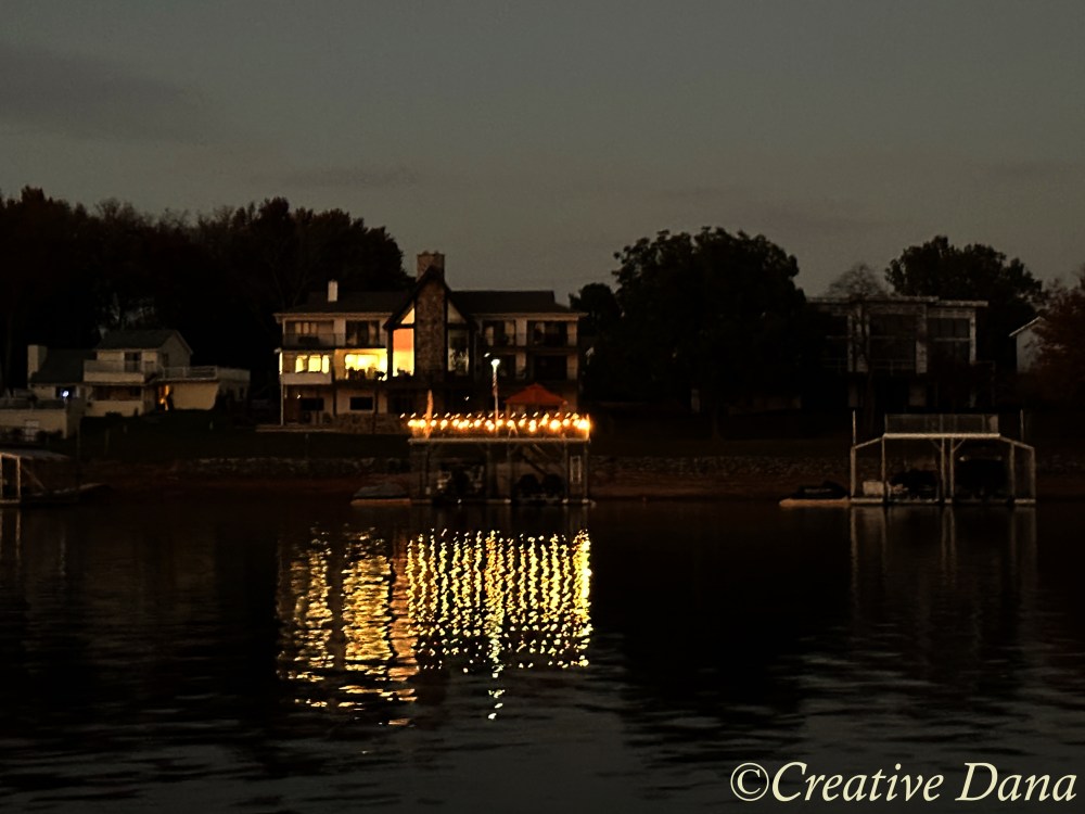 October sunset on the lake