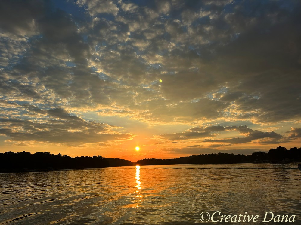 lake sunset in september