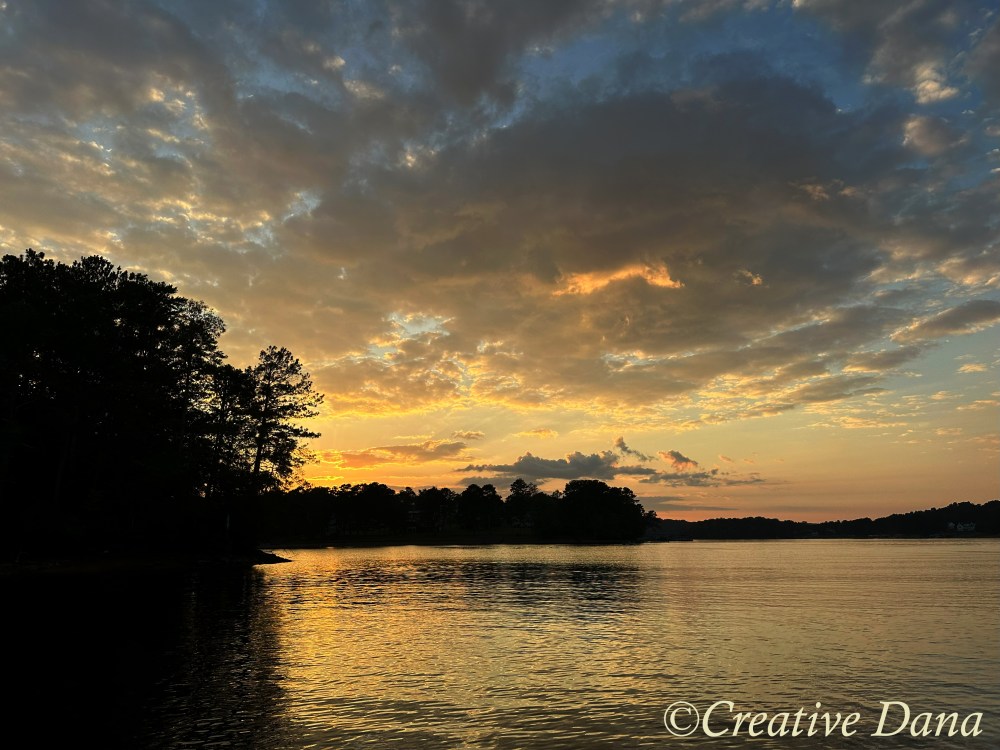 lake sunset in september